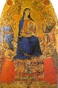 Ambrogio Lorenzetti Madonna and Child Enthroned with Angels and Saints Norge oil painting reproduction
